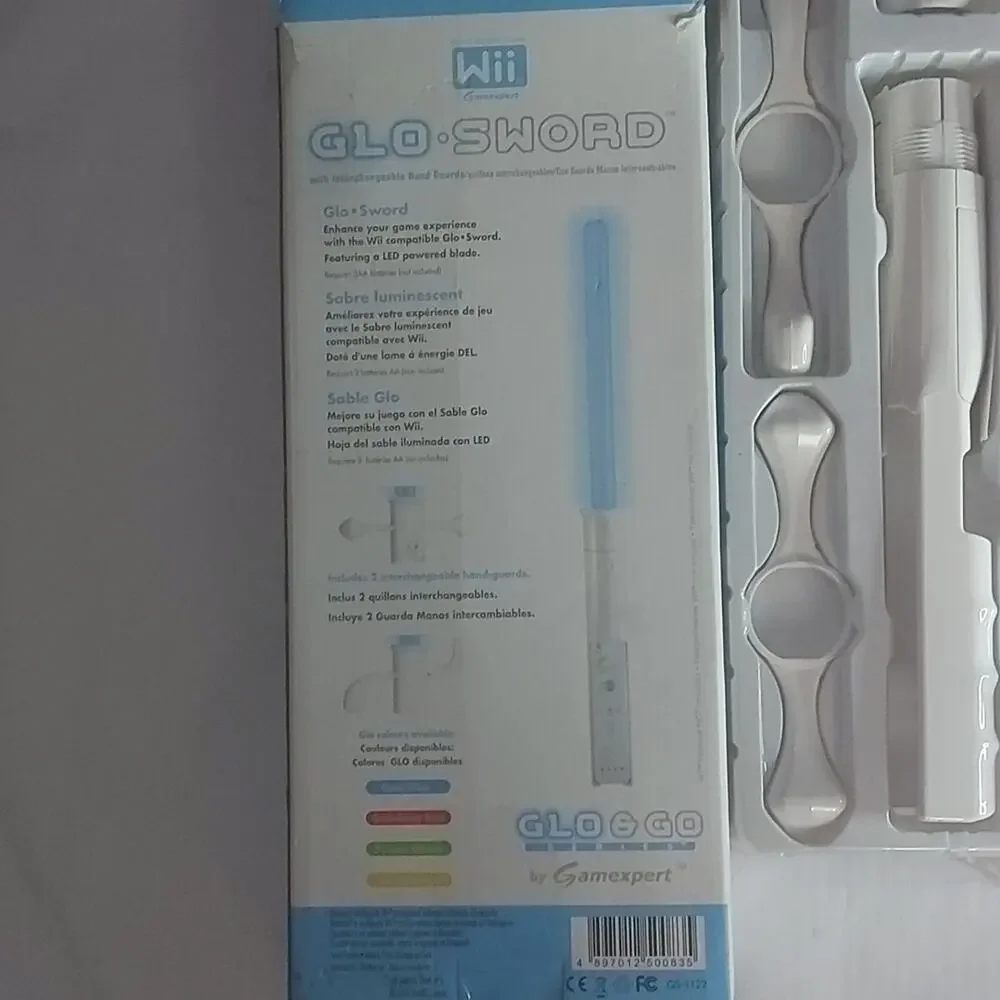 Wii Glo Sword with Interchangable Hand Guards PARTS ONLY #GS-1123 Games Toys
